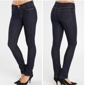 J Brand skinny low rise  Pencil split Leg Jeans Ink blue size 29
